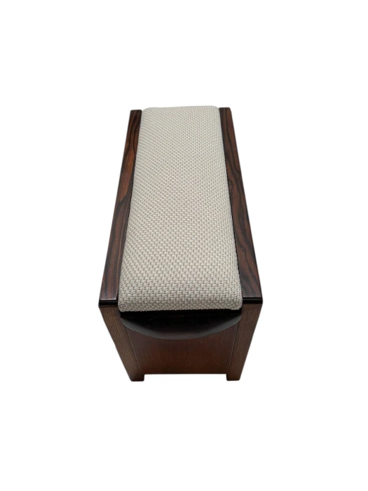 Art Deco Modernist Stool with De Ploeg fabric, 1920s